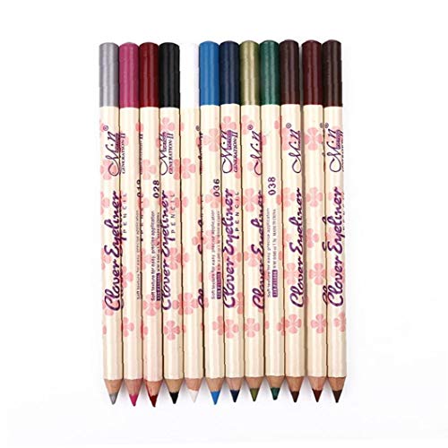 1 Mate Set Delineador De Ojos Lápiz Natural Larga Duración Lápices Delineadores De Ojos Hipoalergénico Bajo Ojo Cosmética Suave Crayon