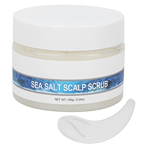 150g de sal marina tratamiento para el cuero cabelludo exfoliante crema de tratamiento exfoliante para el cuero cabelludo, exfoliante natural y tratamiento para el cuero cabelludo seco y humectante pa