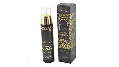 Aceite de Argán Puro y Natural 50ml NatuMaroc - Prensado en Frío - Cuidado de la Piel, Cabello y Uñas  Hidratante, Antiarrugas y Antioxidante - Cosmética Natural - Repara Cabello Dañado