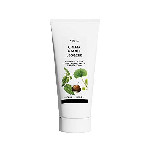 AENEA - Crema contra Varices e Hinchazón de Piernas y Tobillos 100ml - Con Centella, Menta y Castaño de Indias Natural