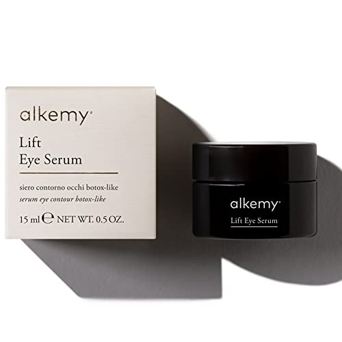 ALKEMY Crema Contorno de Ojos  Cosmética natural - para Bolsas debajo de los ojos y Ojeras  efecto Botox-like con Ácido Hialurónico - Crema Antiarrugas Dermatológicamente Testado  LIFT EYE SERUM