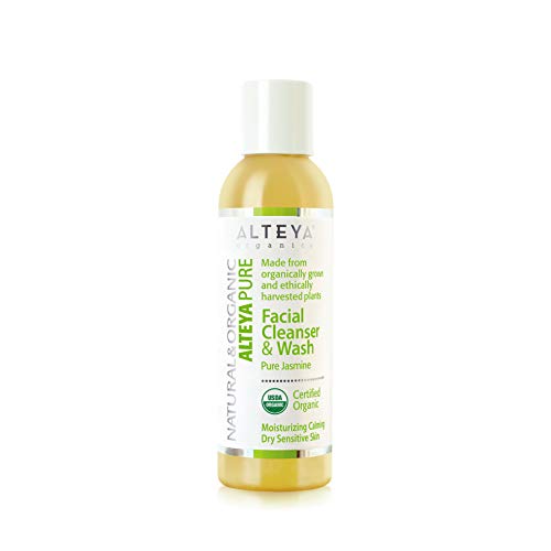 Alteya Organic jabón líquido limpiador facial y lavado 150ml  jazmín puro - con certificado organico USDA, jab?n biodegradable  producto natural limpiador para la piel para pieles secas y sensibles