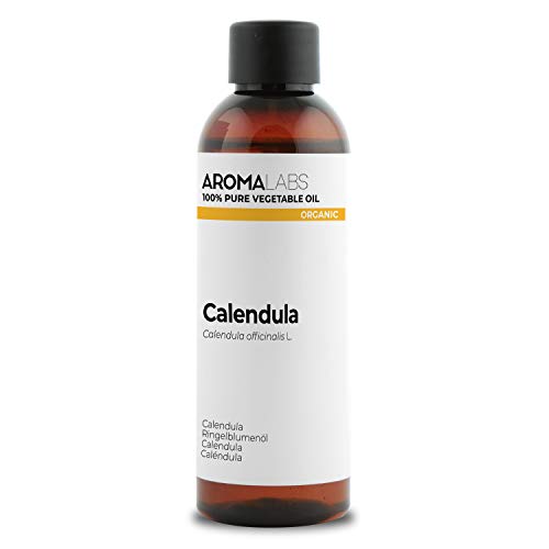 Aroma Labs - Macerado Oleoso de Caléndula - Certificado Orgánico Ecocert - 100% Puro, Natural - Macerado en Aceite de Girasol Ecológico - Sin Conservantes Añadidos - Eco-Embalaje en Francia - 100ml