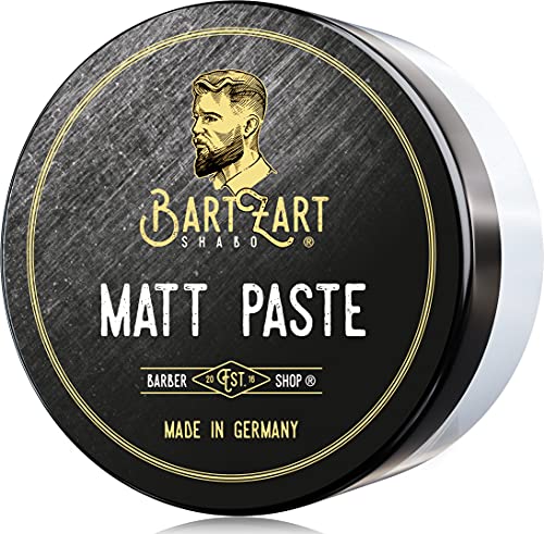 BartZart Shabo Matt Paste I Cera para el cabello mate de 100 ml para hombres I Pomada mate para un aspecto natural I Cera para el cabello I Productos para el cabello directamente del peluquero