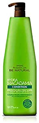 Be Natural Hydra Macadamia, Acondicionador para Cabellos Secos y Deshidratados, Translúcido, 1 Litro