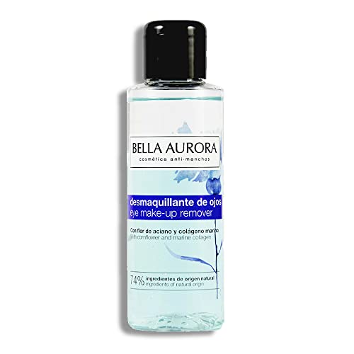 Bella Aurora Desmaquillador Ojos Waterproof Bifásico | Reduce Bolsas y Ojeras y Fortalece Pestañas, con Colágeno y B5, 100 ml