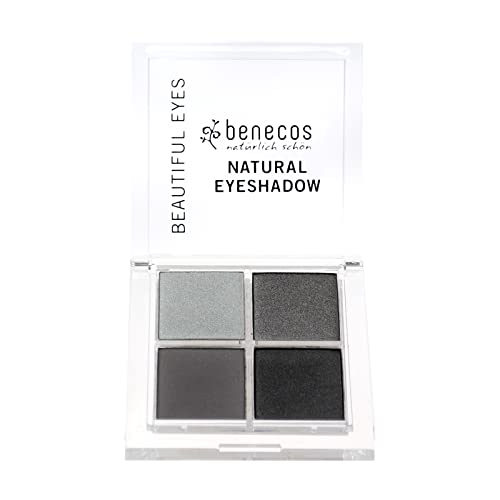 Benecos - natural beauty 92539 - paleta de sombras de ojos quattro - vegano - ojos ahumados