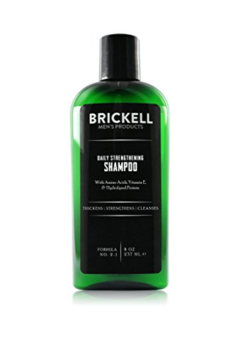 Brickell Men's Products – Champú Fortificante Diario para Hombres – Con Menta y Aceite de Árbol de Té - Natural y Orgánico – 237 ml