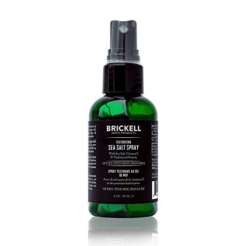 Brickell Spray de sal Marina Texturizante para Hombres, Natural y Orgánico, Sin Alcohol, Levanta y Texturiza el Cabello para un Estilo de Cabello de Playa o Surfista (59 mL)