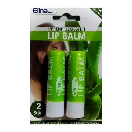 Cacao para Labios de ALOE VERA NATURAL | Lip balm Natural para la Reparación y el Cuidado Labial con Aloe Vera | Reparador labial con acción Hidratante y Protectora | Calidad Alemana