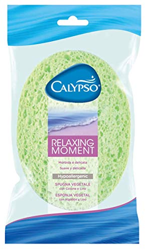 Calypso Body Emotion - Relaxing moment - Esponja vegetal con algodón y lino (colores aleatorios)