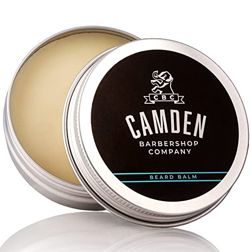 CAMDEN Balsamo barba original ? 100% Natural ? hecho en el reino unido ? Cera barba para acondicionar y suavizar el vello facial ? Acondicionador barba de aroma fresco para un cuidado natural ? 60ml