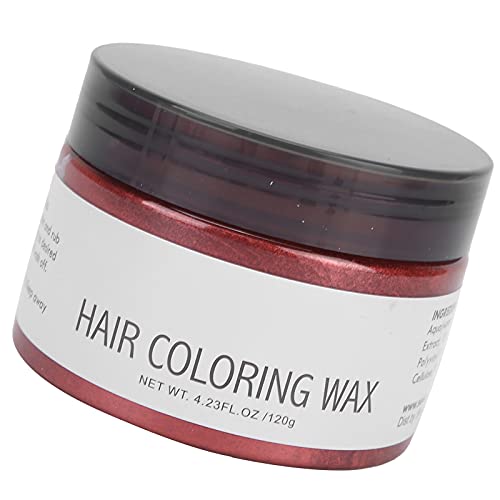 Cera de tinte temporal para el cabello, 120 g / 4.23 oz, 100% crema natural para el peinado, pomadas para el cabello con cera permanente para hombres y mujeres, fiesta de cosplay(marrón)