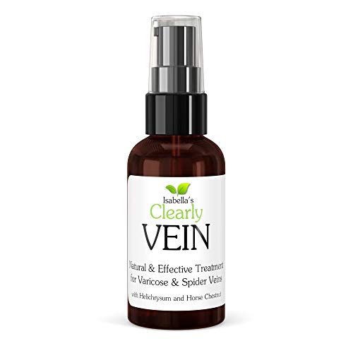 Clearly VEIN, el Mejor Tratamiento Natural para Varices y Arañas Vasculares. Mejora la Circulación Sanguínea con Aceites Terapéuticos con Castaño de Indias, Helicriso, Jengibre.