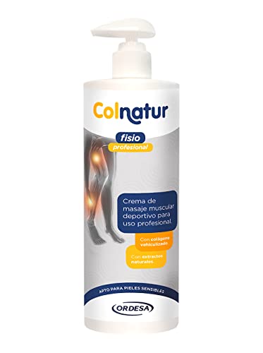 Colnatur Fisio Professional - Crema de Masaje Muscular Deportivo, con Colágeno y Extractos Naturales, 750 ml