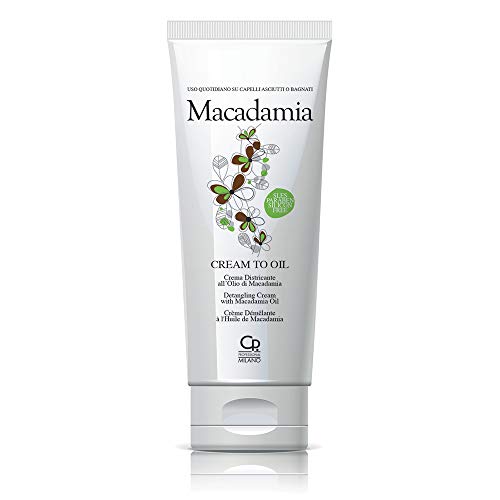 Cream to Oil - Crema al Aceite de Macadamia - Crema Desenredante con Aceite de Macadamia - Fórmula Nutritiva Enriquecida con Vitamina E para Aflojar los Nudos del Cabello - Envase de 100 ml