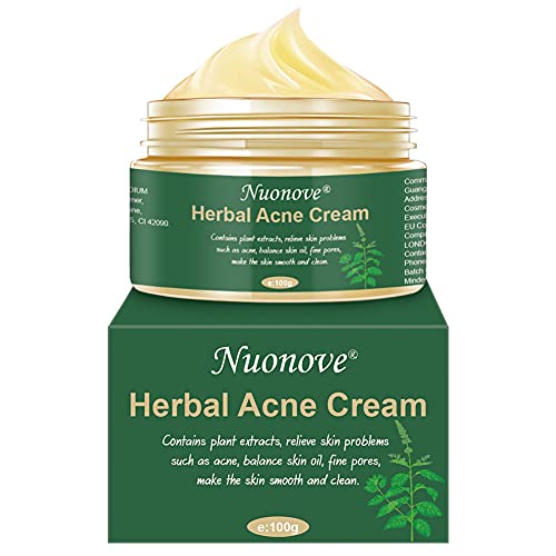 Crema Antiacne, Acné Crema, Anti Acne, Acne Tratamiento, Acne Cream, Reducir los Puntos negros, Equilibrar el Agua y el Aceite, la Crema Contra el Acné Espinilla, Regenera la piel, 100 g