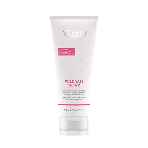 Crema mujer Vitabay Wild Yams (250 ml)  Crema antiedad ecológica con 80% Extracto de Ñame reafirmante  Efecto hidratante, antiarrugas y antimanchas  64% diosgenina