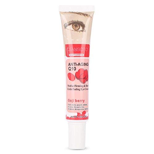 Crema para ojos para contorno de Ojos Antiarrugas Anti-edad para ojeras bolsas patas de gallo e hinchazón Natural Goji Berry Eye Gel Crema para día/noche hidratante