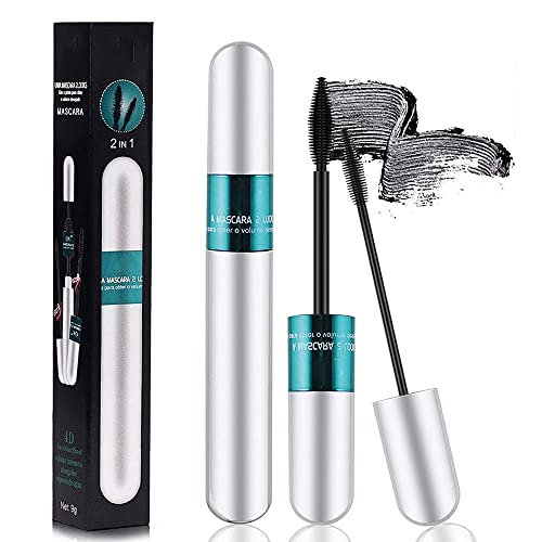 dfgsxifc Vibely Waterproof Lash Mascara Extension Fiber Lash Cosmetics Vibely Mascara 4d Silk Fiber Lash Mascara 2 In 1 Thrive Mascara for Natural Lengthening and Thickening Effect (1PCS)