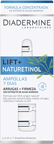 Diadermine - Lift + Ampollas Naturetinol para 7 días- Reduce arrugas, reafirma e hidrata la piel - Nuestra alternativa al Retinol - 95% ingredientes origen natural