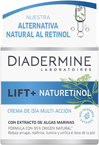 Diadermine - Lift + Crema de Día Naturetinol - 50ml - Reduce arrugas, reafirma e hidrata la piel - Nuestra alternativa al Retinol - 95% ingredientes origen natural