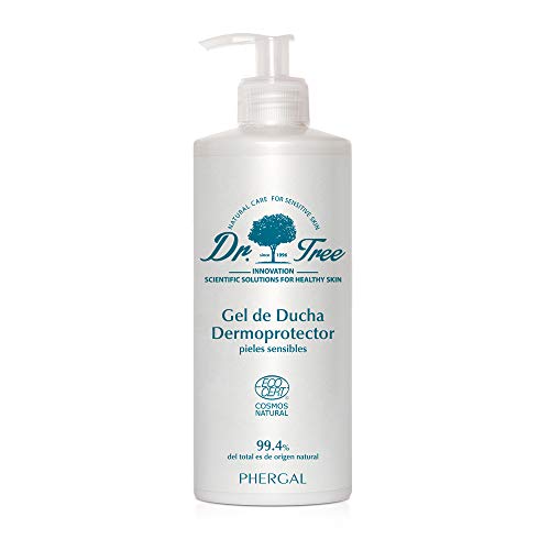 Dr. Tree | Gel de Ducha Dermoprotector Nutritivo | Especial Pieles Sensibles o Tendencia Atópica| Fortalece el Microbioma | 99.7% Ingredientes Naturales | Coco y Musgo Blanco | 500ml