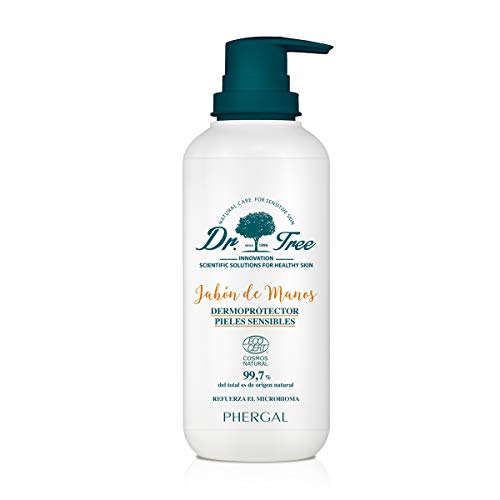 Dr. Tree | Jabón de Manos Dermoprotector Pieles Sensibles | Limpia y Restaura la Barrera Cutánea | 99% Ingredientes Naturales | 200ml