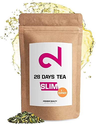 DUAL 28 Days F-Burner Tea | Té Quemador de Grasa para Pérdida de Peso | Té Desintoxicante | Infusión de Dieta y Para Bajar de Peso | Té Limpiador | Suplemento Dietético Natural | 85g Té Hojas Sueltas