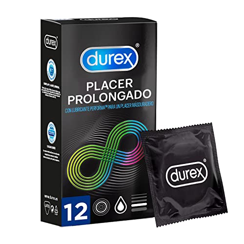 Durex Preservativos Placer Prolongado con Efecto Retardante - Total 12 Condones