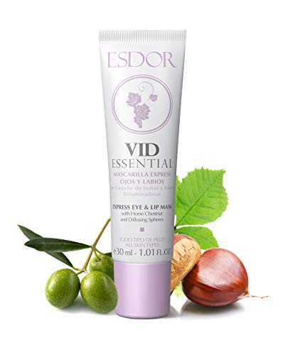 Esdor Mascarilla Express Ojos y Labios con Castaño de Ins y Esferas Difuminadoras, 30 Mililitros