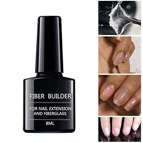 Extensión De Uñas Gel De Fibra De Vidrio, Puntas Falsas Constructor De Fibras De Vidrio Laca De Barniz UV Para Uñas Profesionales De Uñas Naturales 8ml