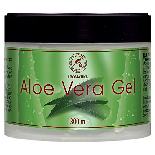 Gel de Aloe Vera 300ml - Calmante Aloe Vera para Todo Tipo de Piel - Aloe Barbadensis - Cuidado Natural de la Piel y el Cabello - Gel de Aloe Vera Refrescante e Hidratante Rostro Cuerpo