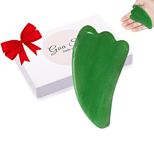 Gua Sha, Cuarzo Rosa Piedra Natural Masajeador Facial Reafirmante, Piedra Gua Sha Facial Masajeador Aplicar Para Cuidado Para Cara, Ojo, Cuello, espalda