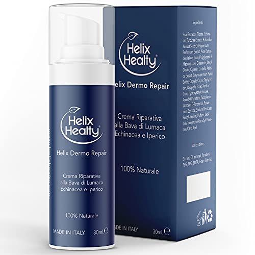 Helix Dermo Repair Crema de reparación de baba de caracol Echinacea Hypericum 100% NATURAL 30ML Psoriasis Dermatitis Quemaduras solares Helix Healty Made in Italy