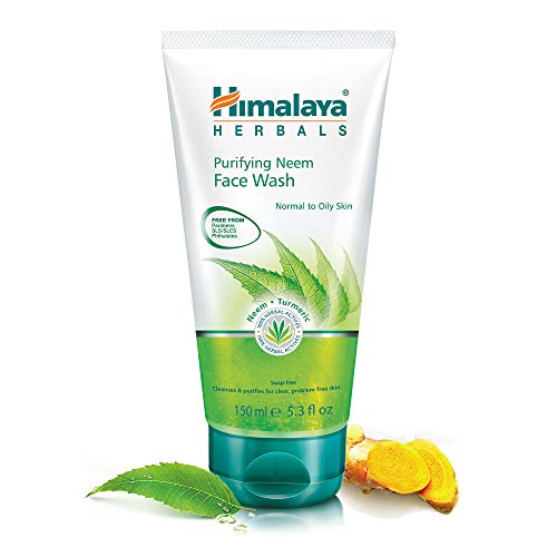 Himalaya Herbals - Espuma Limpiadora Purificante De Neem y Curcuma, Hidratante Facial Natural, 150 ml