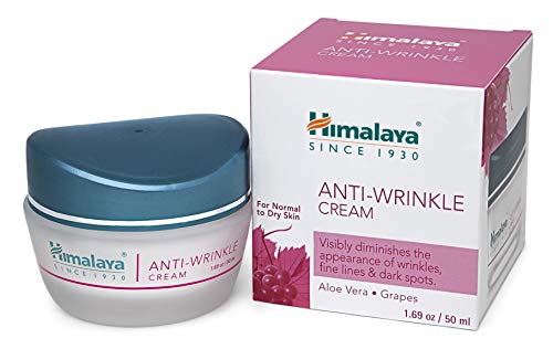 Himalaya Herbals Anti-Wrinkle Cream 50 g, | Previene las arrugas, hidrata y energiza la crema facial | Tratamiento natural para una piel hermosa y saludable