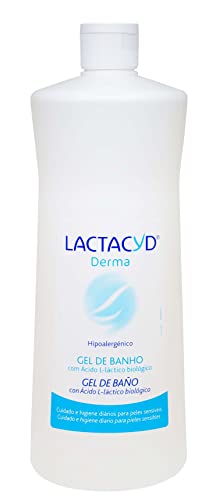 Lactacyd Derma - Gel de Baño, Sin Jabón, Hipoalergénico, preserva las defensas naturales de la piel, 1000 ml