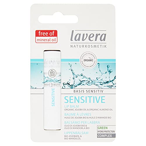 lavera Basis Sensitiv Bálsamo labial  Cuidado Labial biológico ? cosméticos naturales 100% certificados ? 4.5 gr.