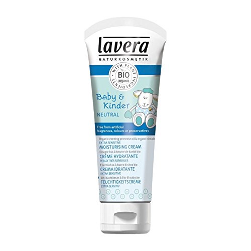 Lavera Crema Hidratante Extra Sensitive para Bebés - vegano - cosméticos naturales 100% certificados - cuidado de la piel - 75 ml