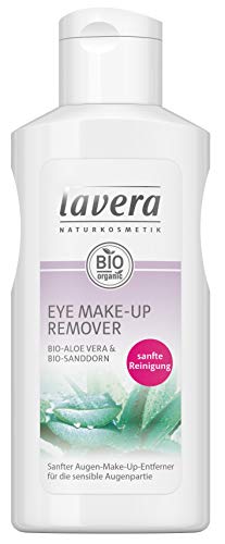 lavera Eye Make-Up Remover · Tratamiento para pestañas · Con Aloe Vera · Adecuado para pieles sensibles · Vegan Cosmética Natural Bio Maquillaje Organico 100% Certificado (125 ml)