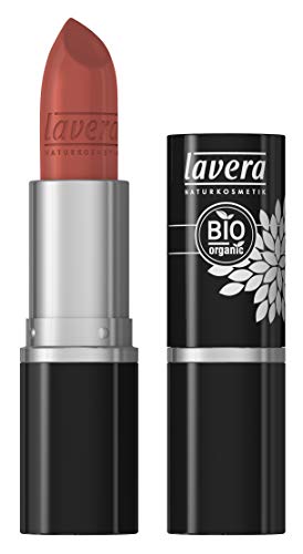 lavera Pintalabios Beautiful Lips Brilliant Care Q10 -Light Hazel 08- Lipstick  Barra de Labios  Colores delicados  Cosmética Natural ? Bio ? Maquillaje Organico 100% Certificado (1.7 gr)