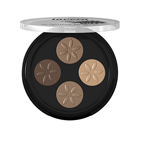 lavera Sombra ojos mineral cuatro -Cappuccino Cream 02- vegano - cosméticos naturales 100% certificados - maquillaje - 3 gr