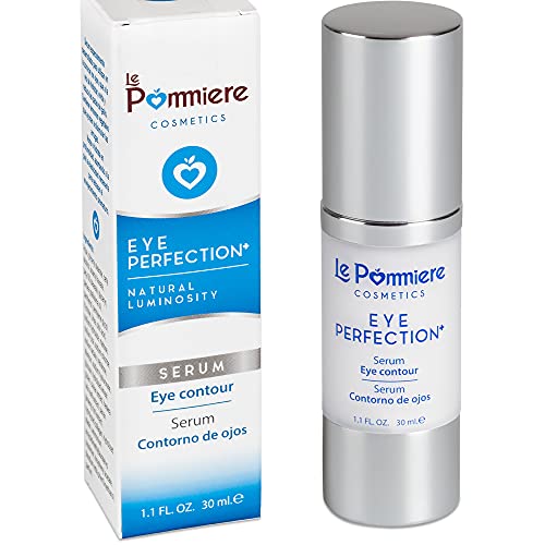 Le Pommiere serum contorno de ojos anti edad 30ml con ácido hialurónico y colágeno. Crema anti arrugas, patas de gallo. Hidratante para una piel suave