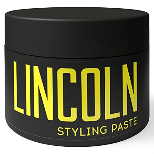 LINCOLN Pomada Mate Natural - Gomina Hombre de Fijación Fuerte con Acabado Mate - Pomada Pelo Hombre Enriquecida con Manteca de Karité - Fijador Pelo como Alternativa Ideal a la Cera Pelo Hombre, 100g