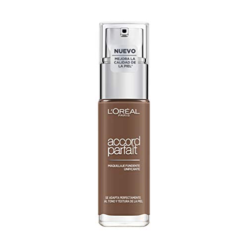 L'Oréal Paris Accord Parfait, Base de maquillaje acabado natural con ácido hialurónico, tono piel claro 2R, 30 ml