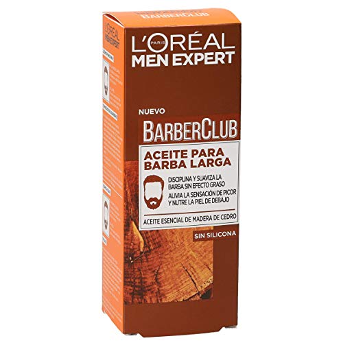L'Oréal Paris Men Expert Barber Club Aceite Hidratante para Barba Larga y Rostro - 30 ml