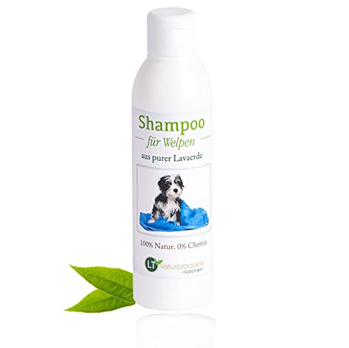 LT-Naturprodukte Champú para cachorros | Bio | Cuidado suave para cachorros de perro sin productos químicos ni jabón | contra picor | Hipoalergénico | con lavandera blanca original | 250 ml