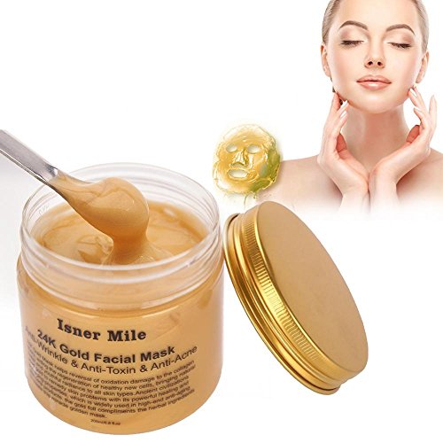 Máscara facial de oro de 24 quilates para eliminar puntos negros, mascarilla de limpieza profunda, antihumedad, elimina las arrugas, para todos los tipos de piel.