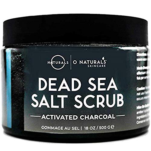 Máscara Hidratante para Hombre con Carbón Activo y Sal del Mar Muerto. Limpieza Profunda de Cara Cuerpo y Pies. Anticelulítico, Trata Piel Grasa Acné, Espinillas, Pelo Encarnado y Piel Muerta. 500 ml